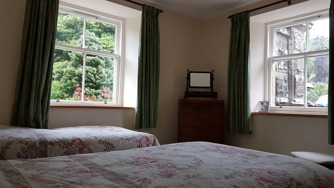 King size bedroom in The Stables at Auchmore