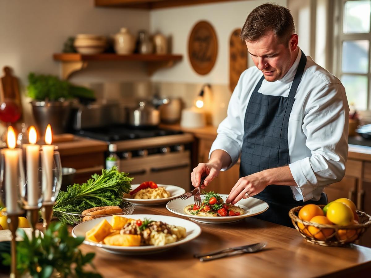 Private chef dinner